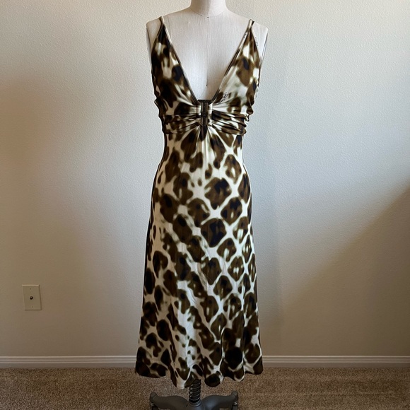 Just Cavalli Animal Print Knee Length Dress - Picture 2 of 5